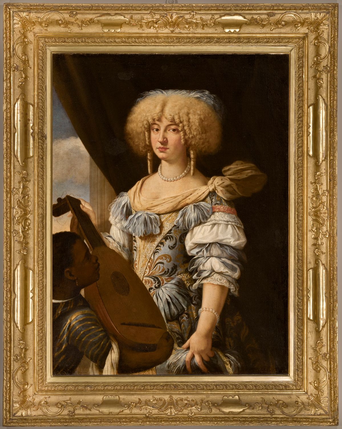 Ritratto di Maria Beatrice d'Este Stuart (Maria di Modena) con un paggio