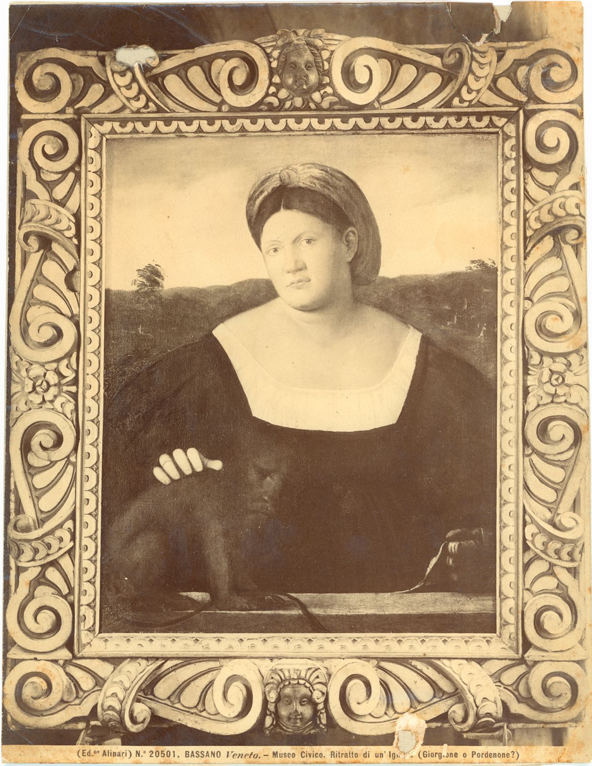BASSANO Veneto. – Museo Civico. Ritratto di un'Ignota (Giorgione o Pordenone?)